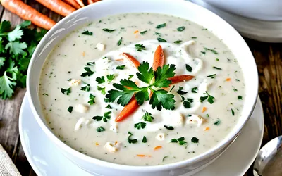 Soupe de crabe onctueuse aux saveurs marines - recette facile et rapide