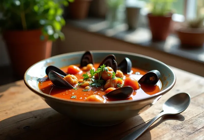 Soupe de moules à la tomate savoureuse - Zuppa di Cozze