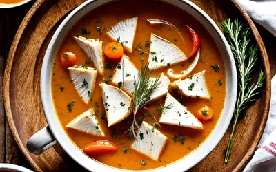 Soupe de poissons au bouquet provençal : recette savoureuse et facile