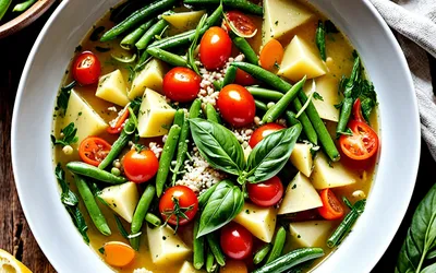 Soupe d'été au pistou : recette fraîche et savoureuse de Provence