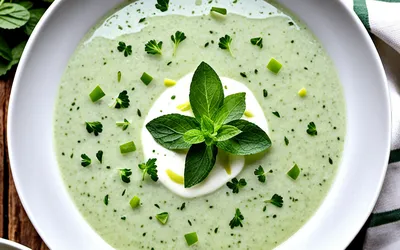 Soupe froide concombre menthe ultra rafraîchissante - Recette facile et légère