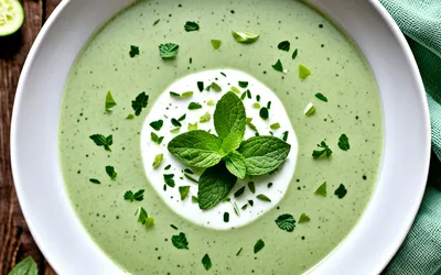 Soupe glacée au concombre et menthe : recette fraîcheur facile et rapide