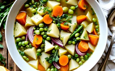 Soupe jardinière maison aux légumes frais - recette facile et rapide