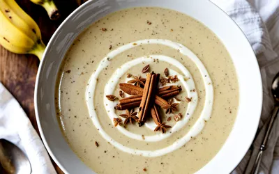 Soupe onctueuse à la banane et épices douces - recette facile et rapide