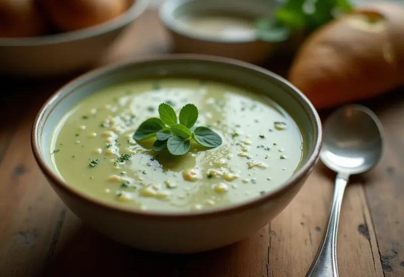 Soupe onctueuse au cresson de fontaine : recette facile et rapide