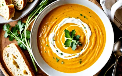 Soupe onctueuse de carottes maison facile et rapide - recette saine et gourmande