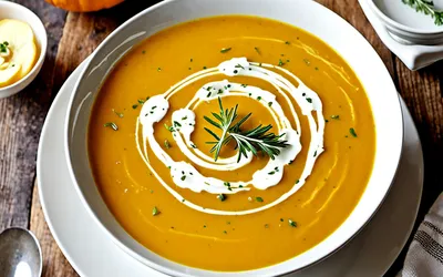 Soupe paysanne de potiron onctueuse et facile à préparer