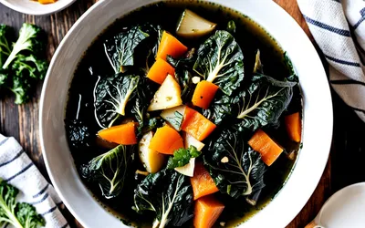 Soupe au chou noir facile et saine - Recette réconfortante