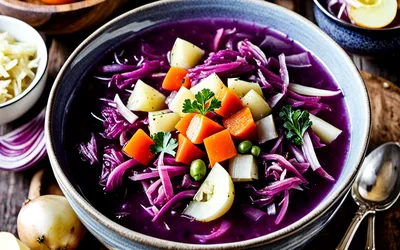 Soupe au chou rouge facile et saine – recette réconfortante