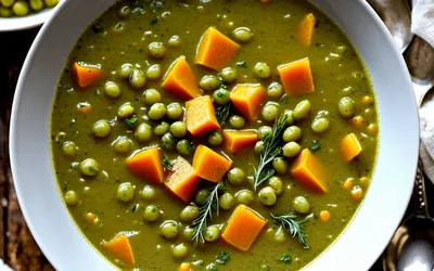 Soupe de pois cassés maison facile et rapide - Recette saine et gourmande