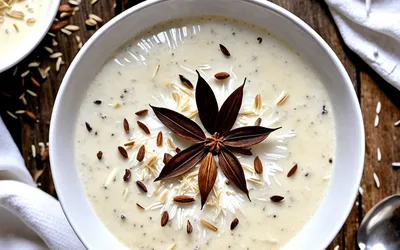 Soupe sucrée onctueuse à la noix de coco facile et rapide