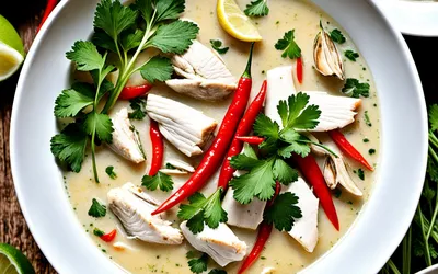 Recette Soupe Tom Kagaï Thaïlandaise Authentique au Poulet et Lait de Coco