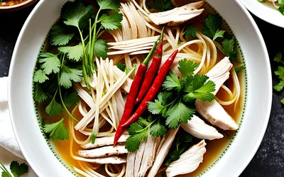 Soupe Tonkinoise au Poulet - Recette Vietnamienne Authentique et Facile