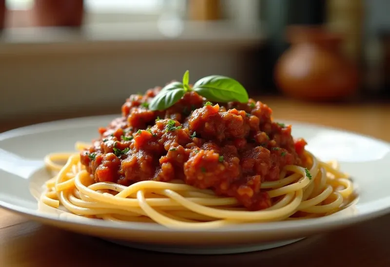 Spaghetti à la bolognaise maison : recette savoureuse et facile