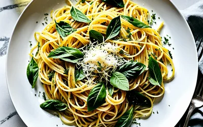 Recette facile de spaghetti à l'ail et courgettes sautées