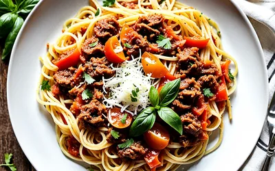 Recette facile de spaghetti bolognaise maison pour 1 personne