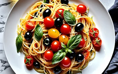 Spaghetti du Soleil : Recette Méditerranéenne Facile et Savoureuse