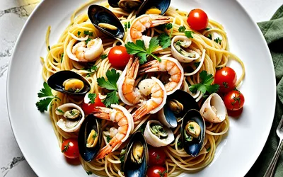 Spaghettis aux fruits de mer : recette savoureuse et facile à réaliser