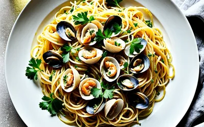 Recette facile de spaghettis aux palourdes fraîches à l'ail et au persil