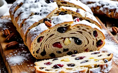 Recette traditionnelle de Stollen Alsacien moelleux aux fruits confits