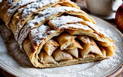 Recette facile et traditionnelle du Strudel Alsacien aux Pommes et Cannelle