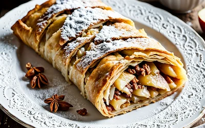 Photo de Strudel aux Pommes Facile et Rapide - Recette Gourmande
