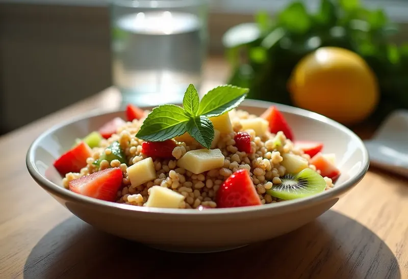 Taboulé aux fruits frais : salade sucrée et rafraîchissante