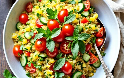 Recette facile de taboulé de boulgour frais et parfumé