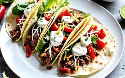 Recette facile de tacos de bœuf à la mexicaine savoureux