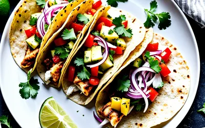 Recette facile de tacos de poisson grillé à la salsa d’ananas fraîche