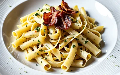 Recette facile de tagliatelles à la carbonara crémeuses pour une personne