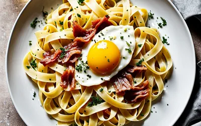 Recette facile de tagliatelles carbonara authentiques et gourmandes