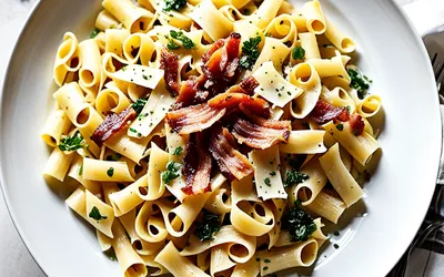 Recette facile de tagliatelles carbonara crémeuses à l'italienne