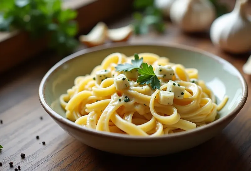Tagliatelles crémeuses au Gorgonzola : recette italienne authentique