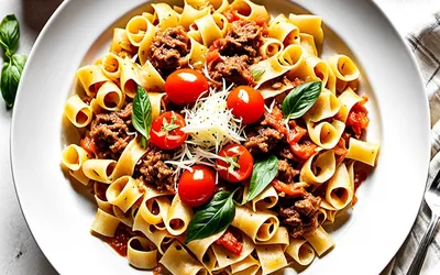Recette facile de tagliatelles fraîches à la bolognaise maison