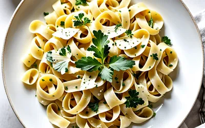 Recette facile de tagliatelles à la crème onctueuse et parmesan