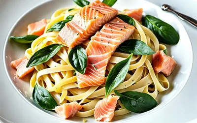Recette facile de tagliatelles au saumon frais et estragon