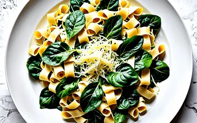 Recette facile de tagliatelles aux épinards crémeux
