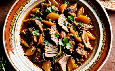 Recette Tajine d'agneau aux abricots secs - Spécialité marocaine