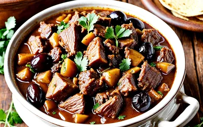 Recette facile de tajine d'agneau aux pruneaux et cannelle - Plat mijoté marocain