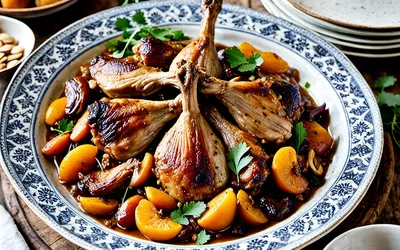 Tajine de pintade aux abricots secs : recette marocaine facile et gourmande