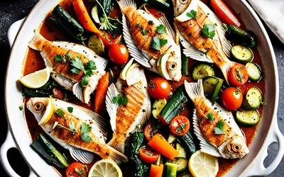 Recette facile de tajine de poisson aux légumes frais et épices marocaines