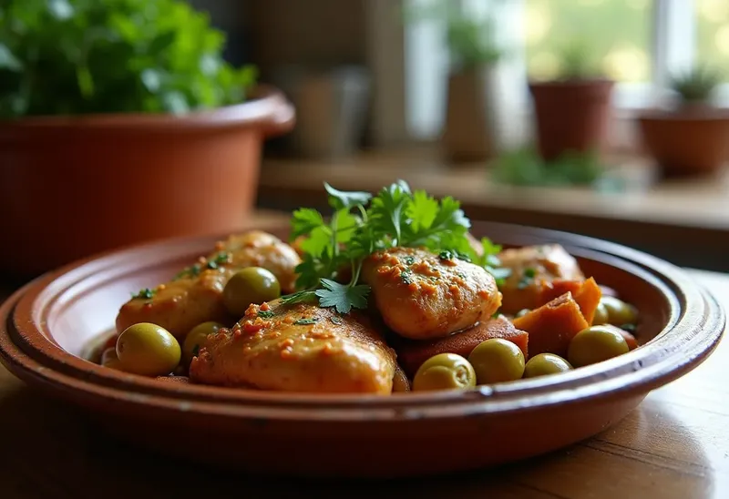 Tajine de Poulet aux Olives et Banyuls : Recette Authentique et Savoureuse