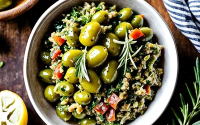 Tapenade aux olives vertes maison : recette facile et savoureuse