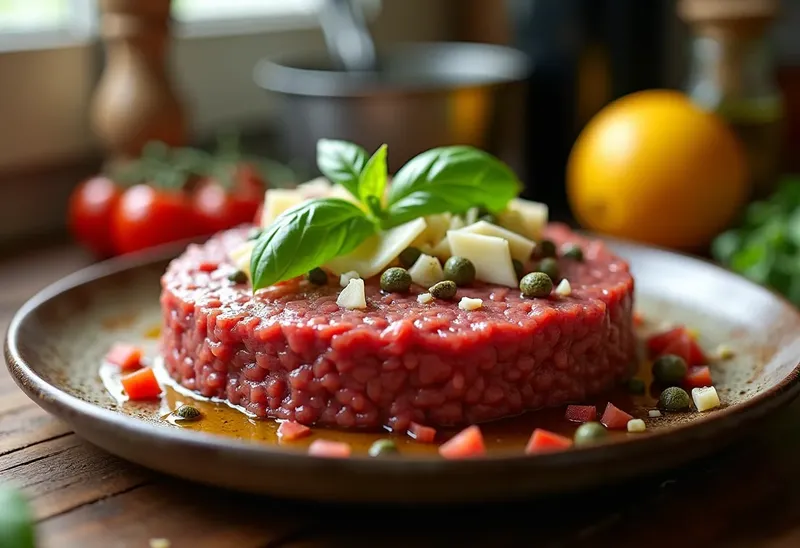 Tartare de bœuf à l'italienne : recette fraîche et savoureuse