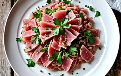 Recette facile de tartare de thon aux herbes et épices - fraîcheur et saveurs