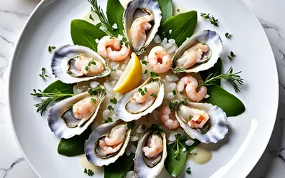 Recette facile de tartare d'huîtres et crevettes fraîches