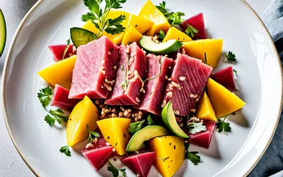 Recette de tartare thon mangue avocat frais et léger facile