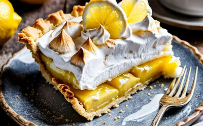 Recette facile de tarte à la crème de citron meringuée maison