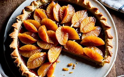 Recette facile de tarte à la frangipane et confiture d'abricots maison
